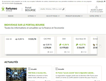 Tablet Screenshot of bourse.fortuneo.fr